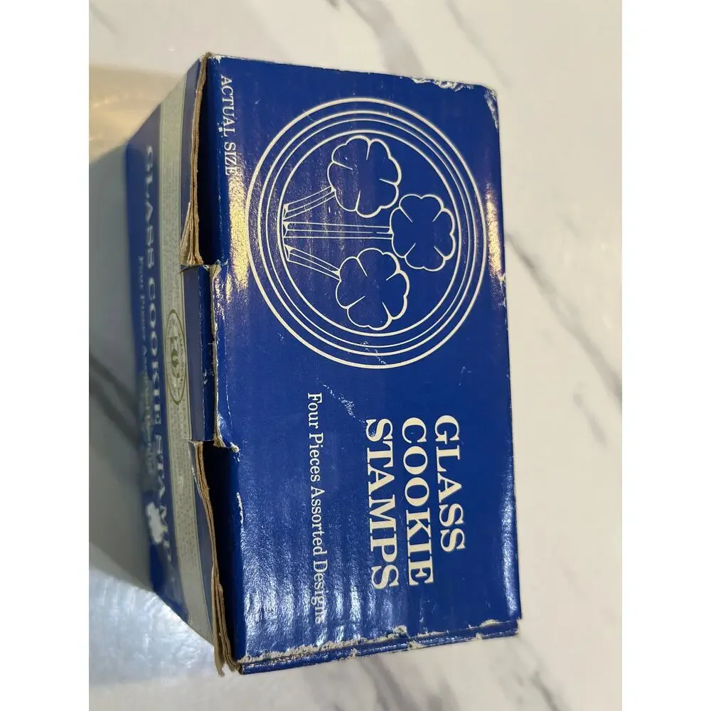 Vintage Williams Sonoma Glass Cookie Stamps - Pack of 4